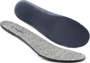 TIESTRA Merino Wool Insoles for Men Fur Fleece Shoes Inserts Memory Foam Cushion Comfort Warm Sheepskin Insoles for Winter Snow Boots Slippers Grey 43EU,US10 - Gray — 1