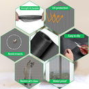 QWR Pet Proof Window Screen Replacement Kit, 39"x118" Durable High Hardness Screen Mesh Replacement Window Screens Repair Kit for Sliding Screen Door,Patio and Windows.(Folded Package with Tool Kit) — 6