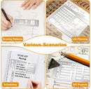 3 Pcs Record Template Metal Planner Stencils for Journaling 5.2X2.3 Inch Flexible Journal Template Stainless Steel Calendar Stencil for Weekly Spread Checklist Drawing DIY Crafts Supplies — 7