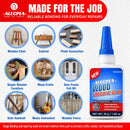 ALECPEA Wood Glue, Thin CA Glue for Wood, 30g with 3 Droppers — 6