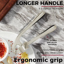 Kitessensu High Effective Garlic Press With Studs, Heavy Duty Garlic Mincer, Easy to Squeeze and Clean, Rust Proof,… — 6
