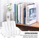 Vertical Magazine File Holder, Clear File Organizer Desk Organizer and Storage Bins Holding for Magazines, Binders, Notebooks, Envelopes, Plastic Office Organization and Storage for Desk, 4 Pack — 2