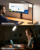 LitONES Tall LED Desk Lamps Home Office, Edge-Lit Eye-Care, 50 Light Modes — 3