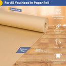 Vanhench Brown Wrapping Paper Roll 17.5"x 1200"(100') | 17.5" X 100‘ — 2