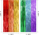2 Pack Rainbow Party Backdrop Streamers Decorations Colorful Foil Fringe Curtains Metallic Tinsel Backdrop for Birthday First Day of School Engagement Baby Shower Christmas Holiday Party Decor | 2 Pcs — 7
