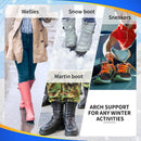 210lbs+ Winter Wool Warm Insole Plantar Fasciitis Pain Relief Men Arch Support Orthotic Insert Flat Feet Women, Heel Spur Relief Work Boot Shoes Insole Standing All Day Size8, 270MM - Gray — 2