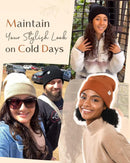 YANIBEST Satin Lined Beanie for Women, Reduce Frizz Winter Hats - Ac-orange — 7