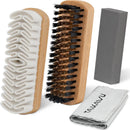 TAKAVU Suede & Nubuck Cleaning Kit, Crepe & Brass Brush, Eraser Block — 1