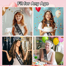 KICOSY Birthday Baddie Sash and Headband Set with Black Cake Topper — 5
