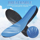 2 Pairs Memory Foam Shoe Inserts for Men Women, Comfort Insoles - Blue — 4