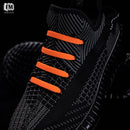 INMAKER No Tie Shoelaces for Adults and Kids, Elastic Laces for Sneakers | Orange — 2
