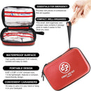 VRIEXSD Premium 320-Piece First Aid Kit, Waterproof EVA Hard Shell Case,Red — 4