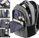 BIKROD Laptop Backpack for Men and Women, 17 Inch Large School Backpacks for Teens, Business Anti Theft Durable Travel Back Pack, Water Resistant Computer Bag, Grey | 17.3 Inch — 2