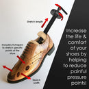 Medipaq Pine Shoe Stretchers for Men Women US Size 8-13 - 4-Way Adjustable — 3