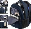 BIKROD Backpack for Men Women, School Backpacks for Teen Boys, Business Anti Theft Sturdy Travel Laptop Backpack, Water Resistant 15.6 Inch Computer Bag Gift, Blue — 2