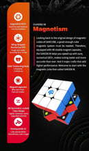 CuberShop GAN 356 M 3x3 Magnetic Speed Cube Lite, Gans 3X3 Stickerless Magnetic Cube, Smooth & Fast 3 by 3 Lite Flagship Performance, GAN 356M Puzzle Toy Speed Cube — 4