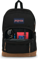 JanSport Right Pack Backpack - Durable Daypack with Padded 15" Laptop Sleeve, Spacious Main Compartment & Integrated Water Bottle Pocket - Black — 4