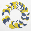Navy-Blue White Gold Party Decorations - 52ft Paper Heart Garland Men Birthday Banner Graduation Decoration Wedding Streamers Bridal Boy Baby Shower Hanging Decor HongTongTong — 5