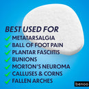 benoo Felt Metatarsal Pads for Women (12 Pads) Ball of Foot Pain Cushions 6