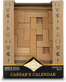 Project Genius Caesar's Calendar Wood Puzzle-A-Day Challenge, 365+ Solutions, Brainteaser Gift for Adults and Kids 8+, True Genius Office Desk Calendar Inspired by Roman Artifact — 1