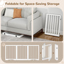 Free Standing Dog Gate Indoor, Foldable Dog Gate for Stairs Doorways — 4