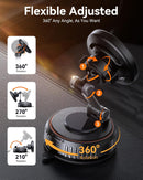 Miracase for MagSafe Car Mount[3800gf Strong Magnet & 90+LBS Suction Base]Magnetic Phone Holders for Your Car, 360° Adjustable Dashboard &Windshield Mount with Adhesive Suction Cup for All Smartphones | Carbon Black | 1 Pack photo 5