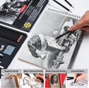 PANDAFLY Drawing Sketching Pencil Set, 22 Piece, Graphite Pencils (12B-2H) — 4