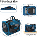 Extra Large Cat Carrier for 2 Cats, Collapsible Soft Sided Pet XL Crate for Large Mudium Big Cat 20lbs+, Car Travel Portable Bag for Long Trips Ride 24"x16.5"x16.5" — 5