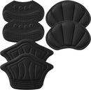 Back of Heel Cushion Pads, Adhesive Heel Grips Inserts for Loose Shoes, Prevent Heel Slip and Blister Shoe Guards, 2PCS-Black+2PCS-Black+2PCS-Black — 1