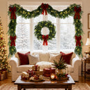 N&T NIETING 15FT Christmas Norfolk Pine Pre-Lit Garland with 125 LED Lights Real Touch Prelit Garland Christmas Greenery Garland for Table Mantle Fireplace Stairs Indoor Outdoor Xmas Decorations — 5
