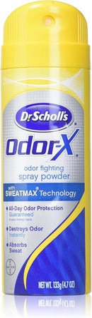 Dr. Scholls Odor X With Sweatmax Spray Powder 4.7 Ounce (139ml) (6 Pack) — 1