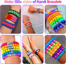 Redtwo 7 Boxes 5000 Pcs Pony Beads Kit, 144 Colors 6x9mm Kandi Beads for Friendship Jewelry Bracelet Making Kit,… — 5