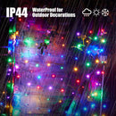 Led Christmas Net Lights Outdoor Christmas Decorations 120Led 6Ftx4Ft UL Certified Connectable Waterptoof Mesh Net Lights for Trees Bushes Shrubs Garden Outdoor Christmas Decorations(Multicolor) — 3