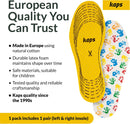 Kids Insoles Cut to Fit - Breathable Shoe Inserts for Children & Toddler, Prevent Blisters Keep Feet Fresh, Up to 23cm / 9 inch - Kaps Arieto — 6