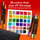 ARTISTRO Dual-Tip Acrylic Paint Marker Pens - Set of 36 | Multicolor — 2