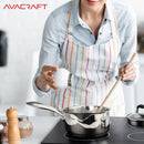 AVACRAFT 1.5 Quart Stainless Steel Saucepan with Glass Strainer Lid — 7