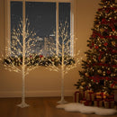 EAMBRITE Lighted Birch Tree, 6ft Prelit White Christmas Trees Outdoor 2Pack — 7