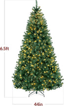 Best Choice Products 6Ft Pre-Lit Christmas Tree w/Twinkling LEDs, Premium Green Artificial Pine Lighted Holiday Decoration w/ 250 Lights, 1000 Branch Tips, Metal Base - Clear/White Lights — 2