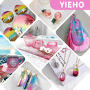 YIEHO UV Resin 1000g -Bulk Upgraded Crystal Clear Hard UV Fast Curing Epoxy Resin Supplies for Craft Jewelry Making 1KG — 4