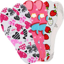 3 Pairs Shoe Insoles for Kids, Memory Sponge Shoe Inserts Trim to Fit Inserts, Replacement Multi-Colored Cushioning Insoles for Children and Toddler Spring Summer - Pink — 1