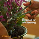 Fiskars 6" Plant Detailer Snips & Holder, Precision Indoor Gardening Tool | Detail Snipper — 3