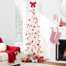 Best Choice Products Pre-Lit White Pencil Christmas Tree, 6ft Slim Lighted Artificial Décor w/Incandescent White Lights, Skinny Tree, Metal Base — 2