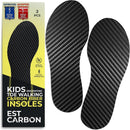 Kids Carbon Fiber Insoles, Youth Size 5, 2 Pcs, Orthotic Shoe Inserts — 1