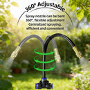 100FT Drip Irrigation Kit with 30 Emitters, 3 Spray Types, Push-Fit System — 7