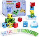 Montessori Puzzle Game for Kids (64 Cards, 16 Blocks, 1Bell) — 1