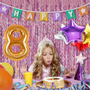 Pink Backdrop Party Decorations Pink Streamers Tinsel Foil Fringe Curtains Wavy Sparkle Metallic Pink Curtain Photo Booth Props for Birthday Wedding Valentines Day Bachelorette Decorations | 2 Pack — 7
