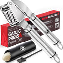 Alpha Grillers Garlic Press Stainless Steel, Mincer, Crusher & Peeler — 1