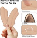 Heel Pads for Shoes that are Too Big, Heel Inserts for Women, Heel Grips for Womens Shoes, Heel Protectors, Heel Cushion Liners for Blisters Loose Shoes, Shoe Fillers (Foam RosybrownBlack 4Pairs) — 3