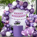 Purple Happy Birthday Party Decorations for Women Girls | Dusty Purple — 5
