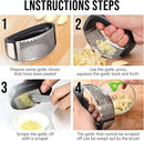Garlic Press Rocker, Stainless Steel Garlic Mincer Crusher Professional Kitchen Gadgets Garlic Chopper with… — 6